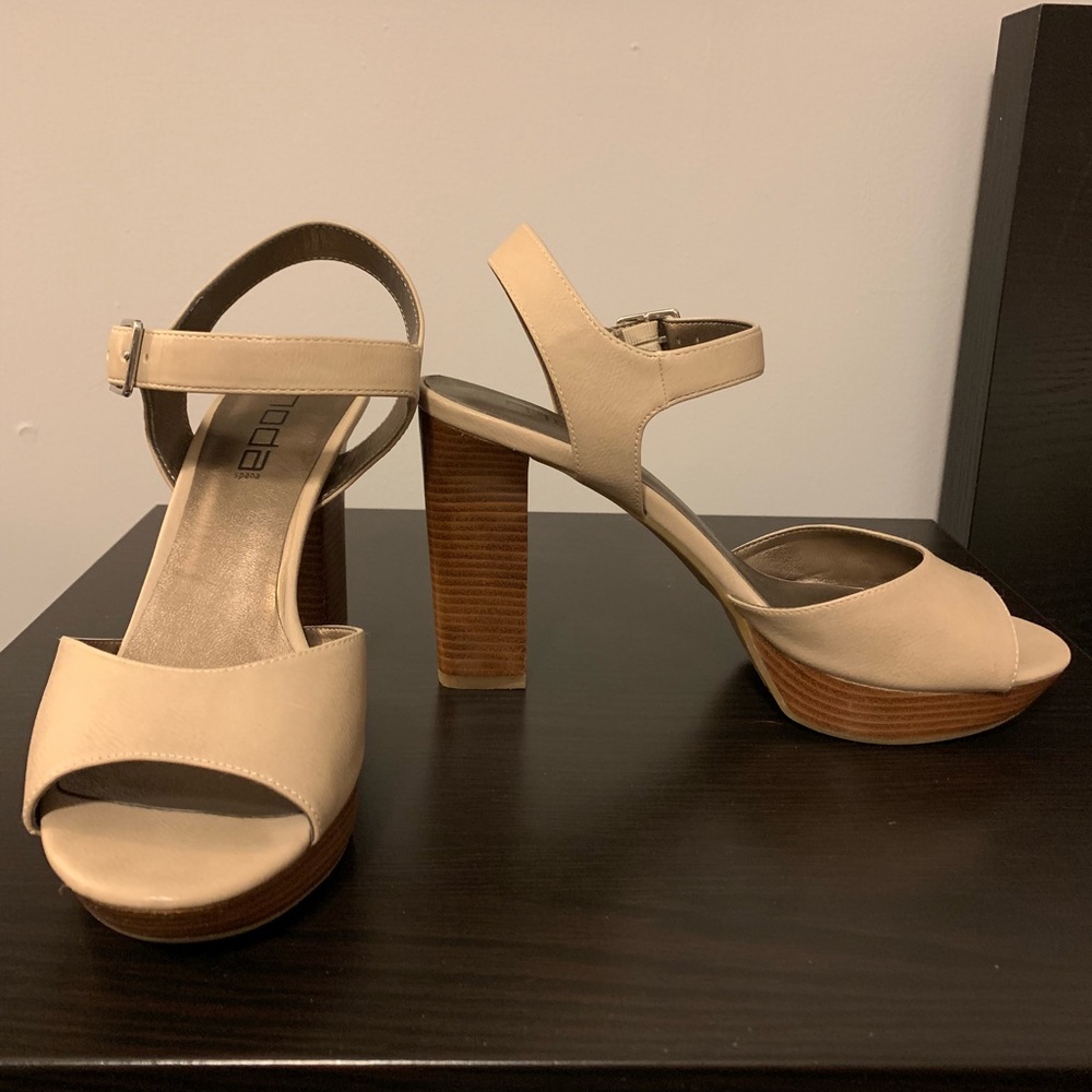 Open toe heels